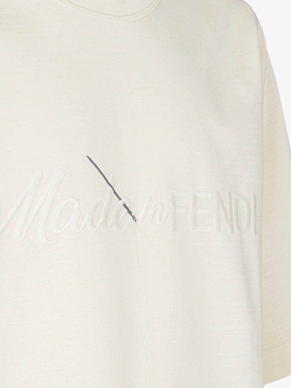 FENDI "made in fendi" t-shirt Soddisfazione Garantita