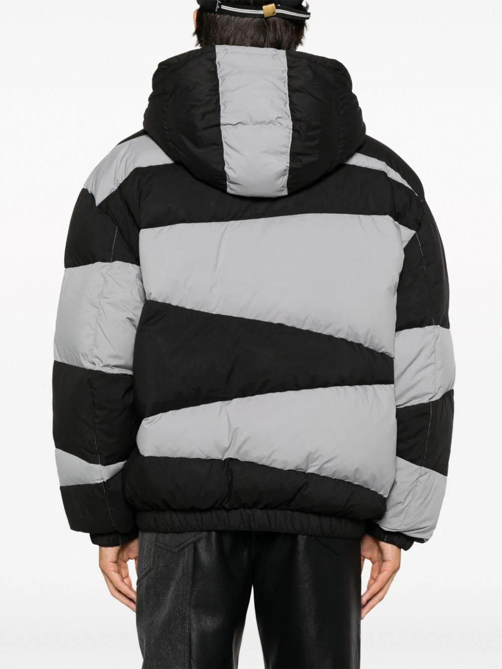 KENZO 'kenzo dazzle stripe' hooded parka Italia
