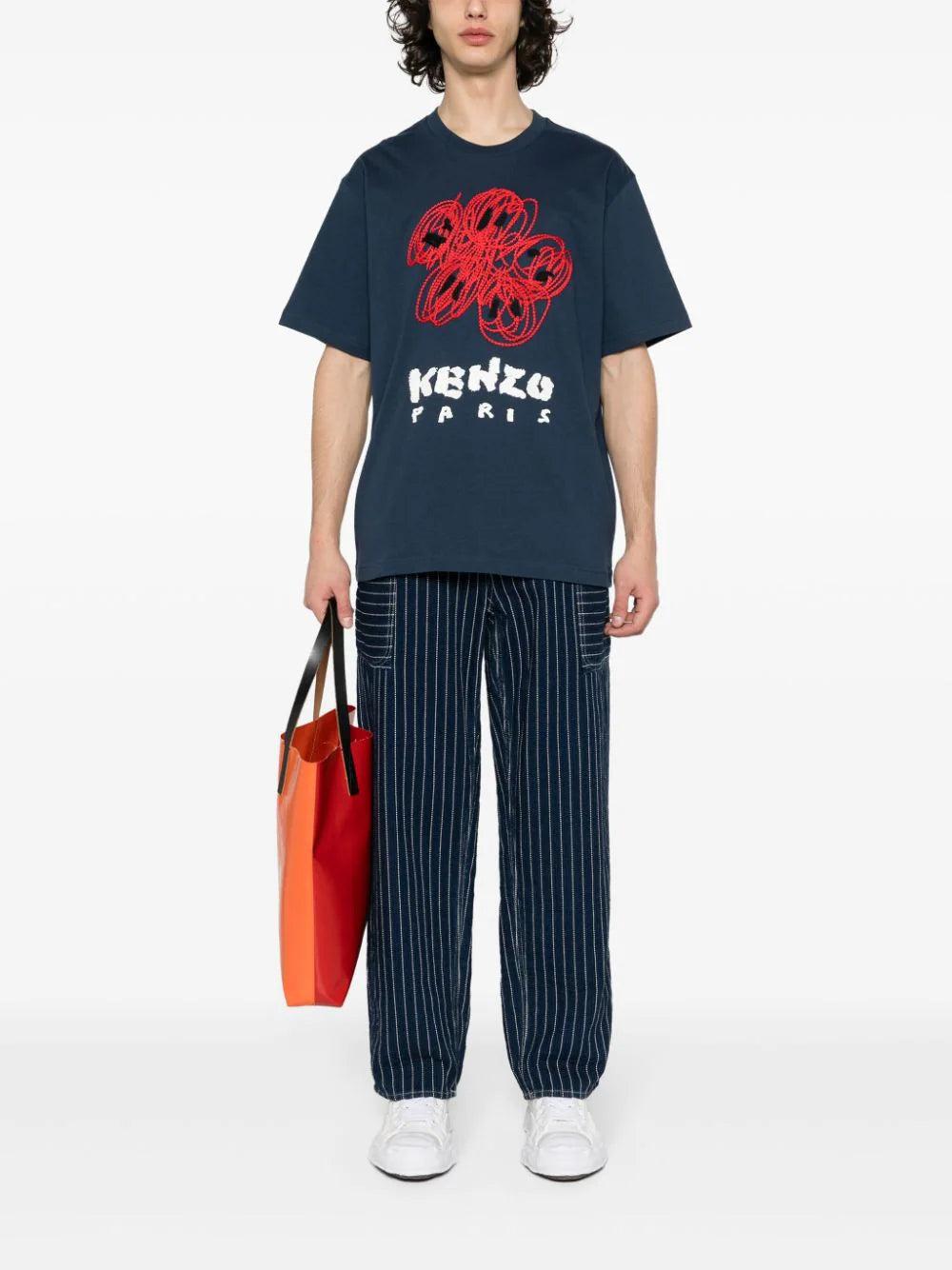 KENZO 'kenzo drawn varsity' t-shirt In Linea