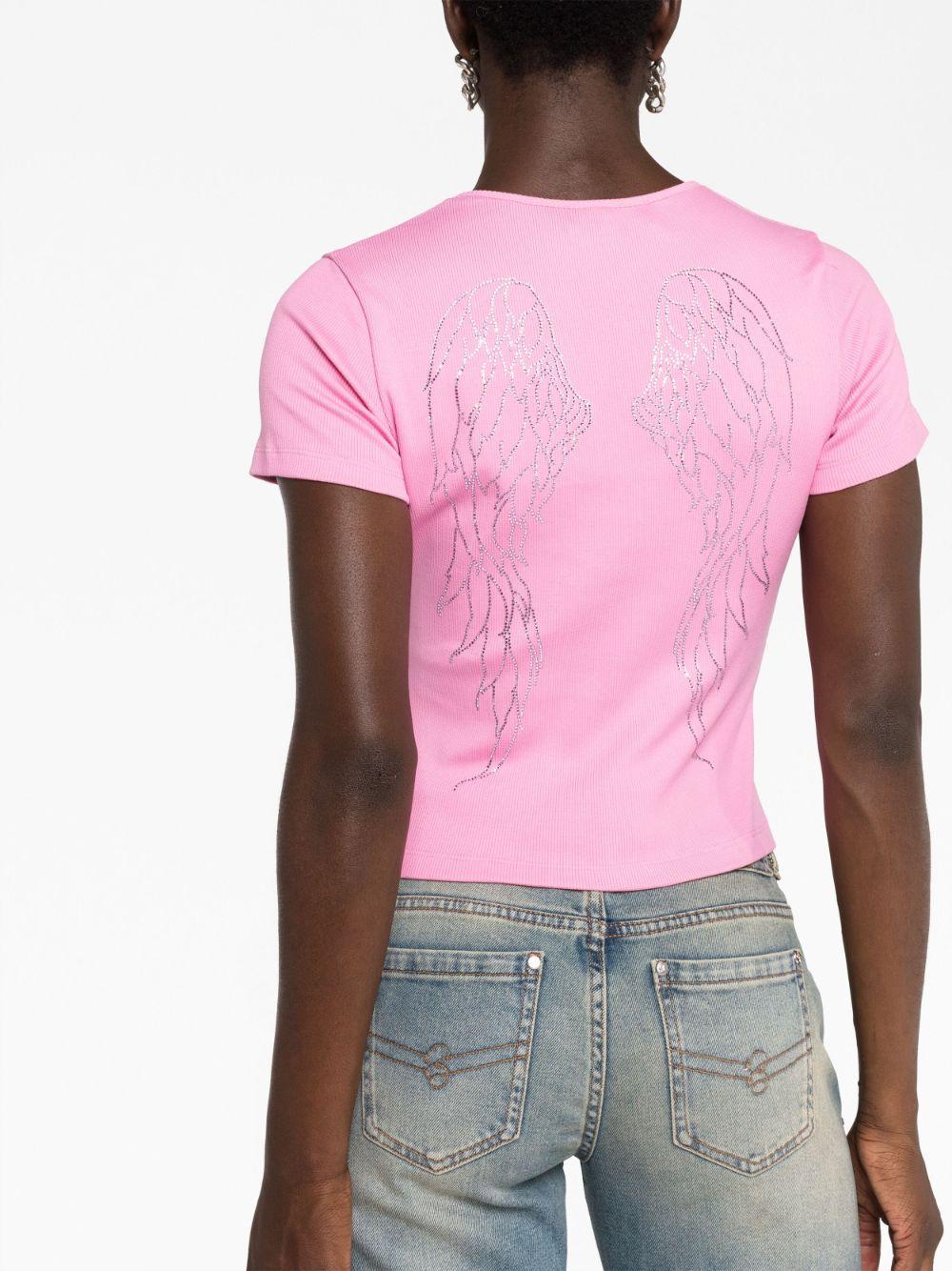 Blumarine "b" t-shirt Saldi Di Fabbrica