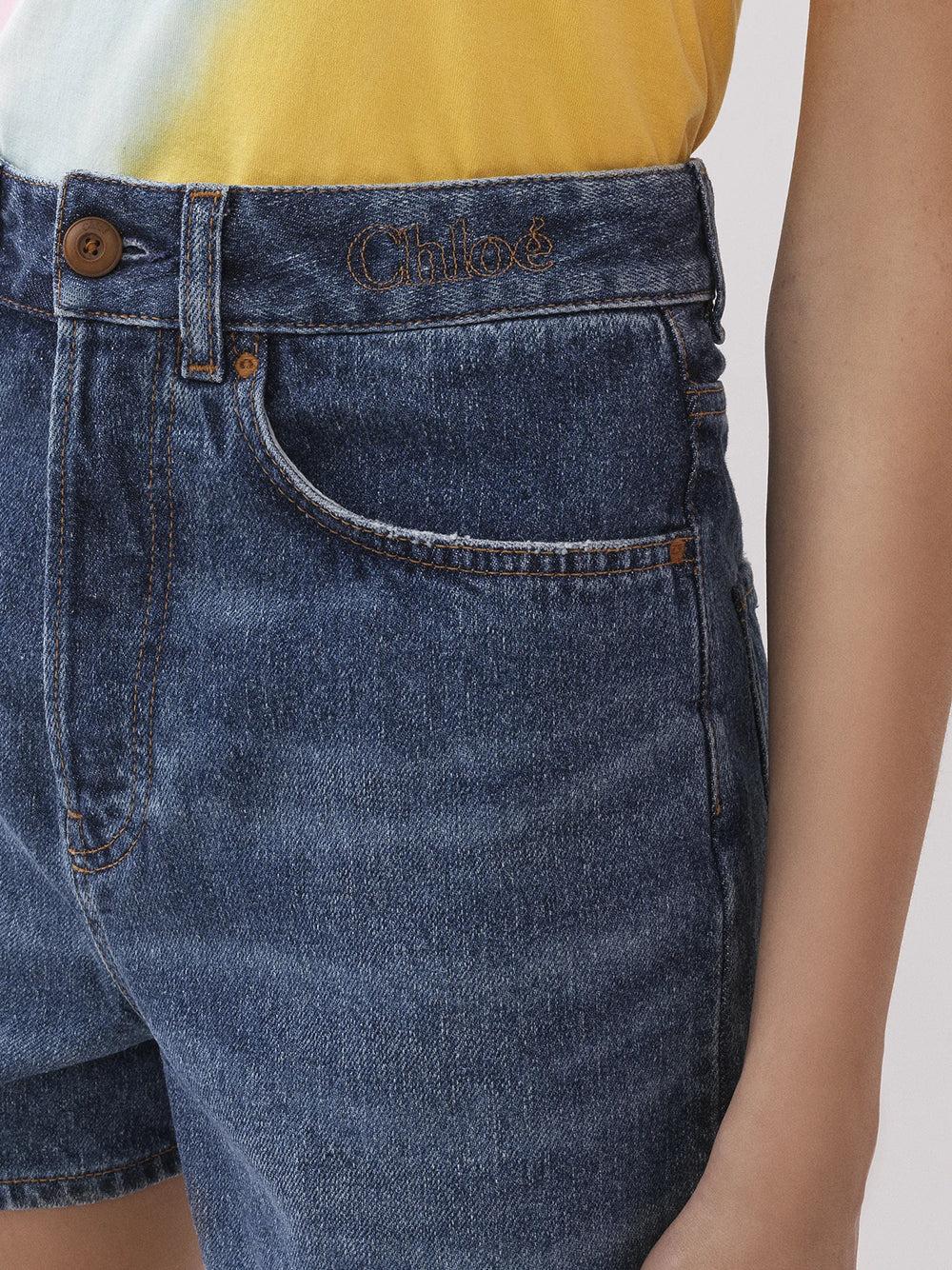Chloé "dukuno" denim shorts In Saldo