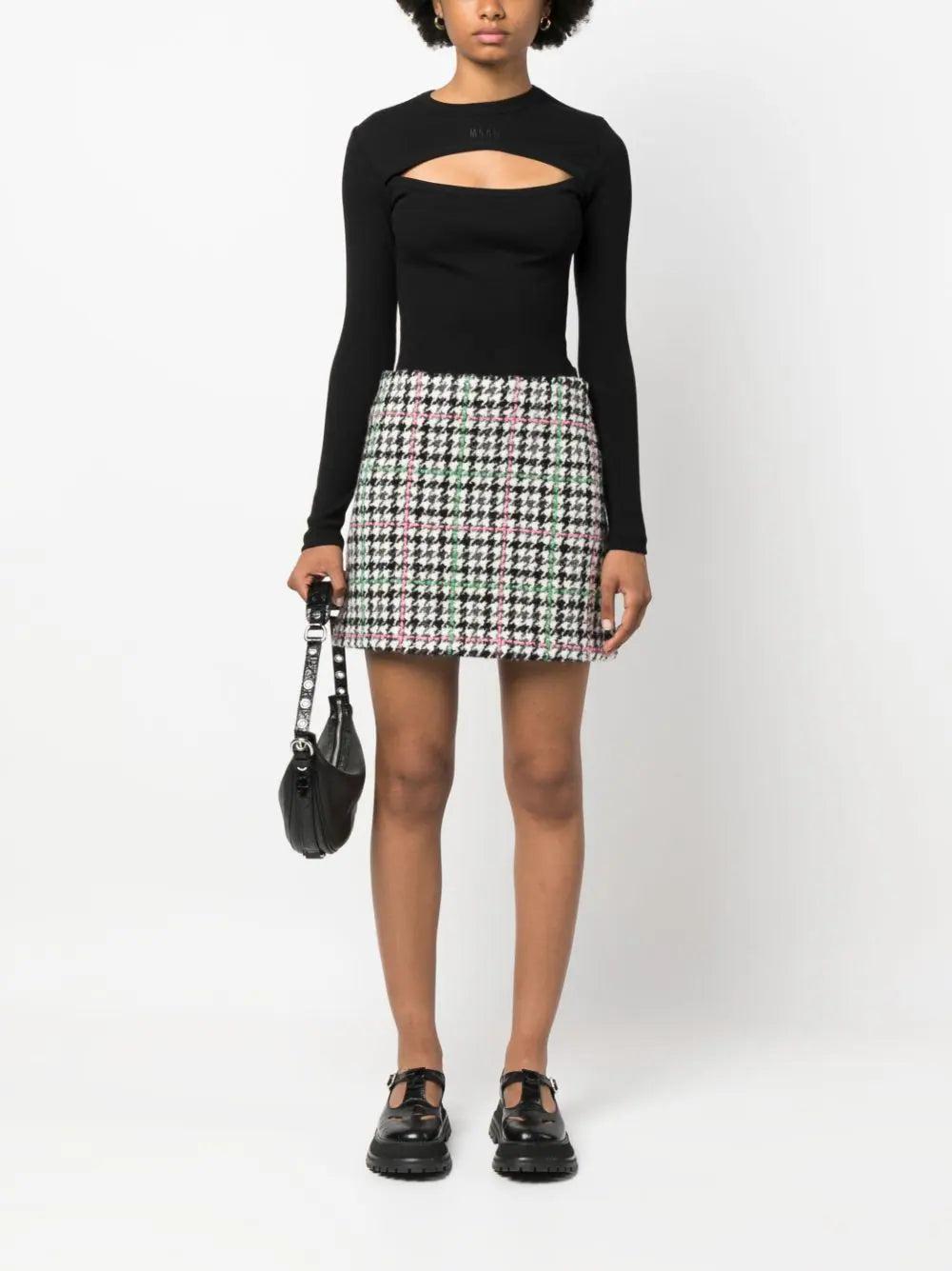 MSGM "houndstooth check" skirt Nuova