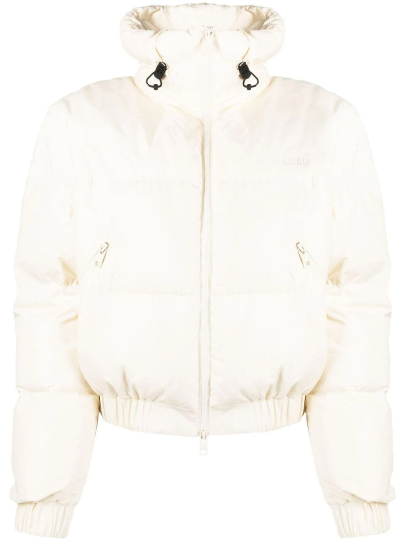 MSGM "ripstop nylon" cropped down jacket Italia