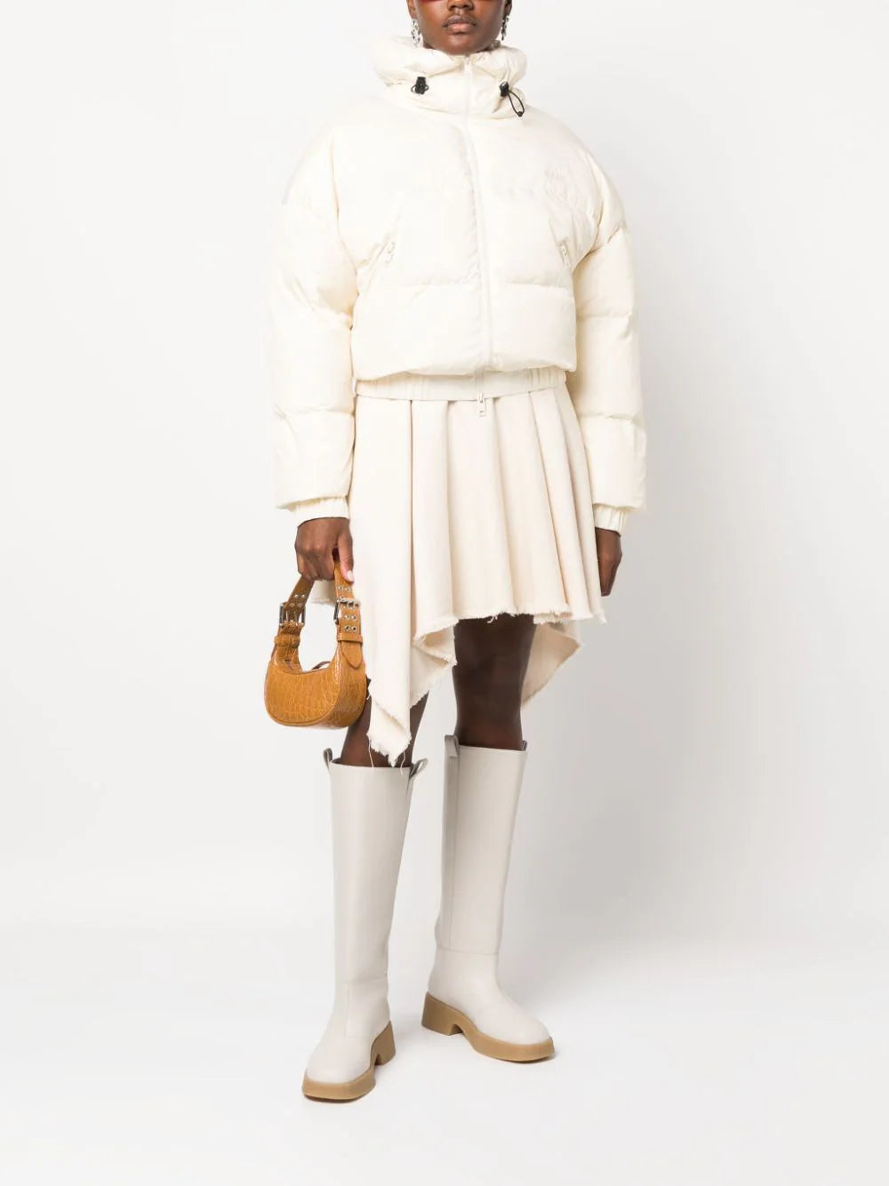 MSGM "ripstop nylon" cropped down jacket Italia
