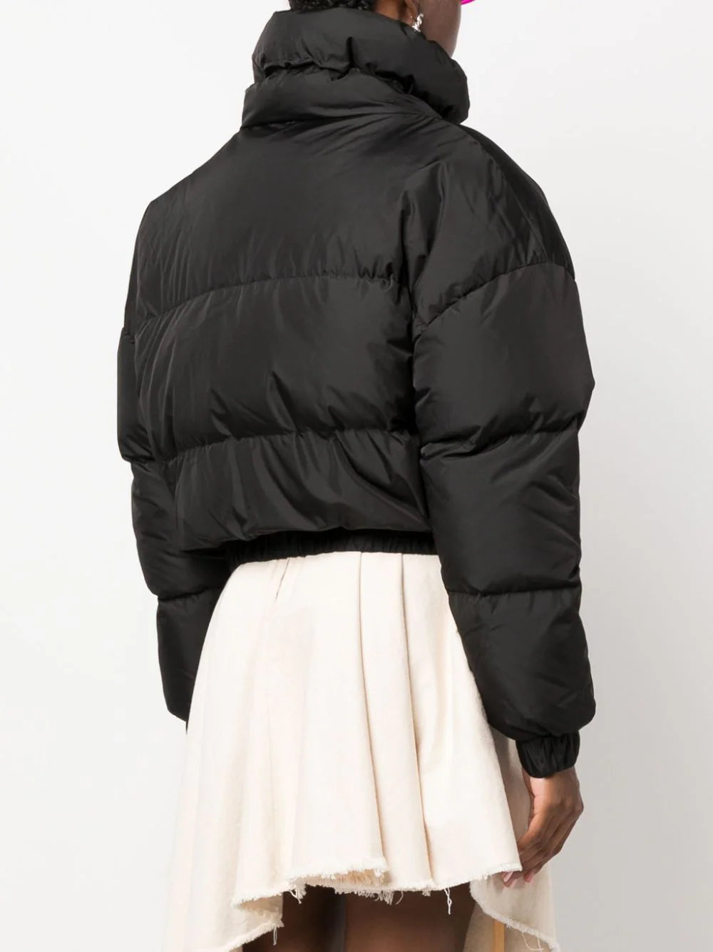 MSGM "ripstop nylon" cropped down jacket 2025