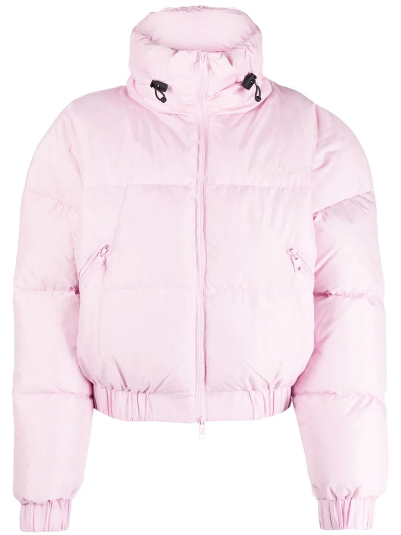 MSGM "ripstop nylon" cropped down jacket In Linea