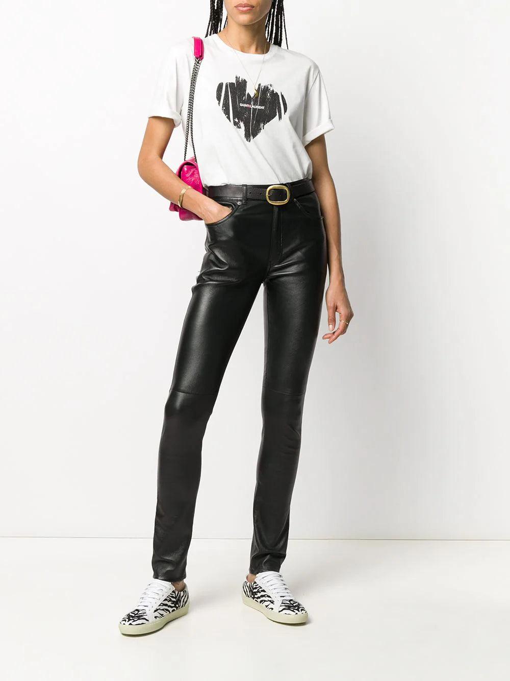 Saint Laurent "saint laurent" heart t-shirt Nuovo