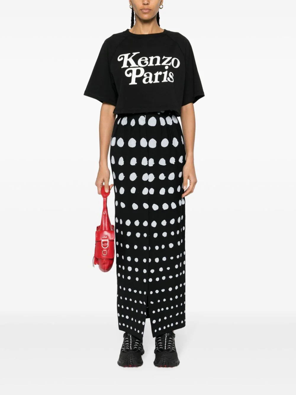 KENZO 'kenzo by verdy' boxy cropped t-shirt Vendita Calda