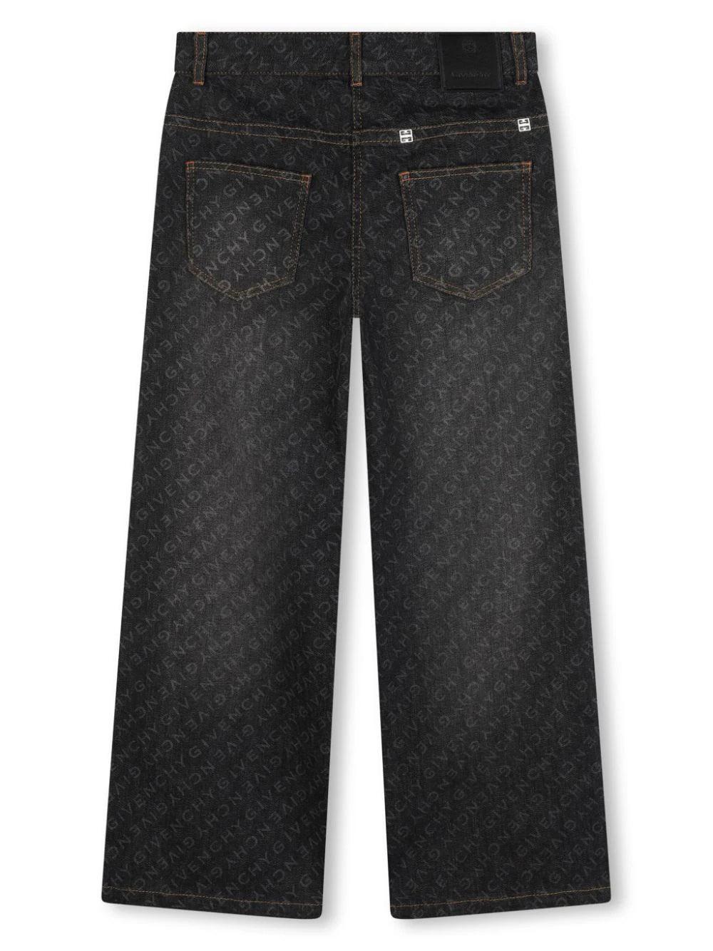 Givenchy Kids Straight jeans with print Soddisfazione Garantita