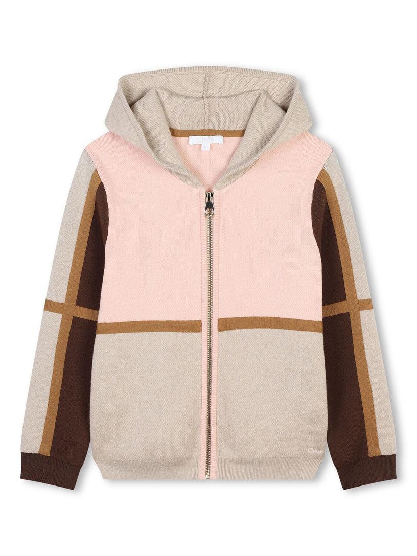 Chloé Kids Cardigan with color-block design Affare Del Giorno