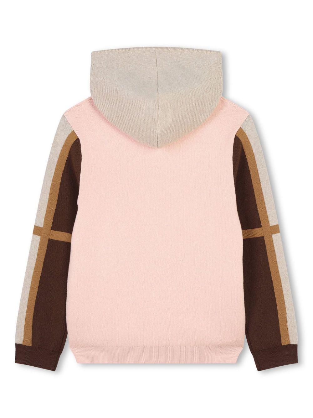 Chloé Kids Cardigan with color-block design Affare Del Giorno