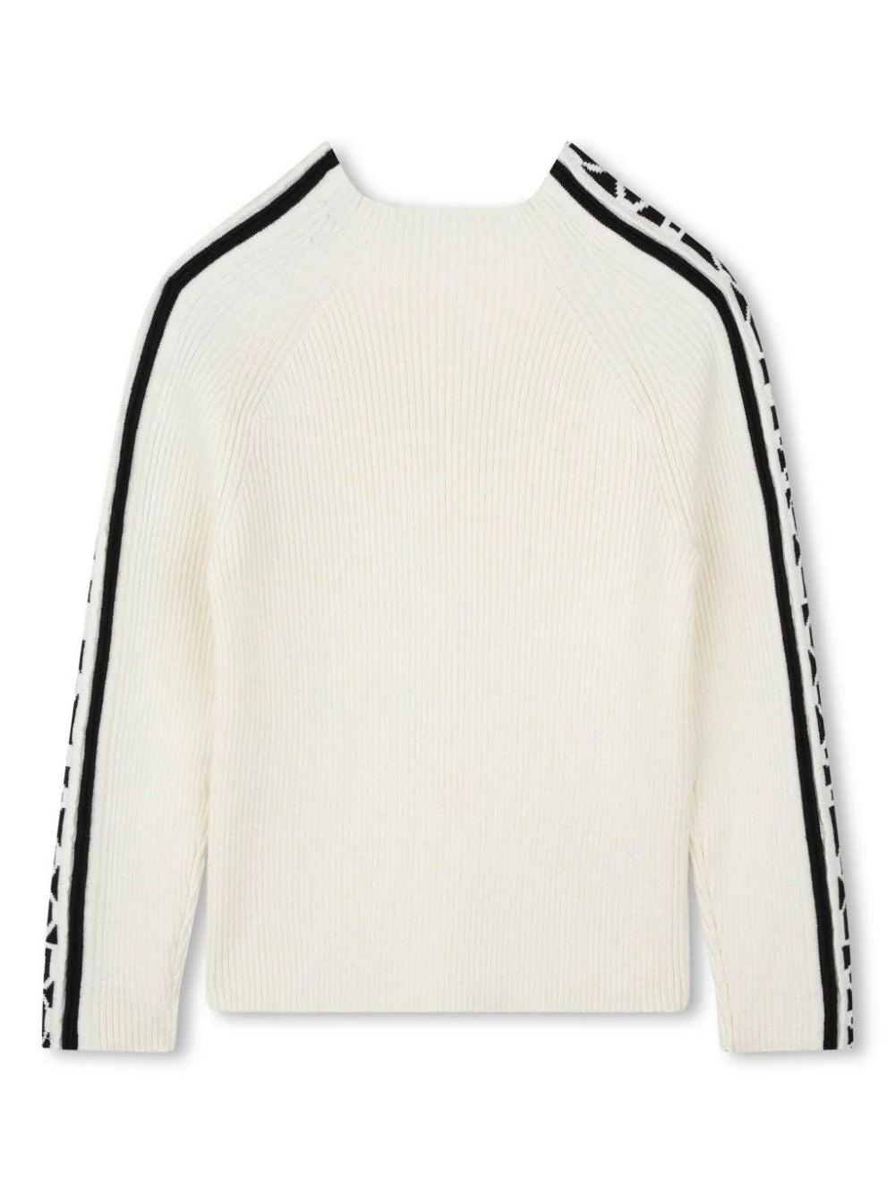 Marc Jacobs Kids Jacquard logo sweater Prezzo Ridotto