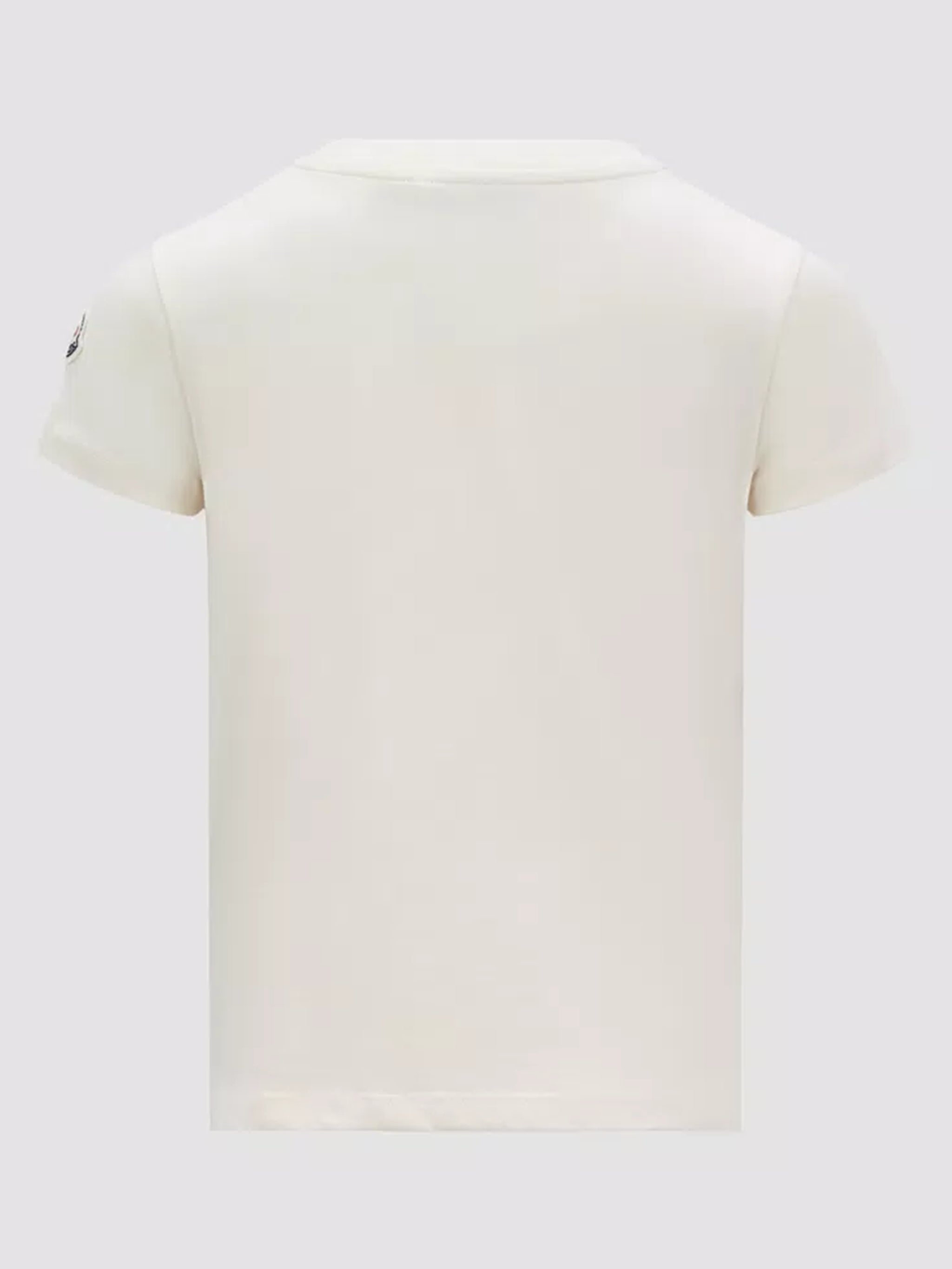 MONCLER Kids T-shirt with crystal logo In Vendita