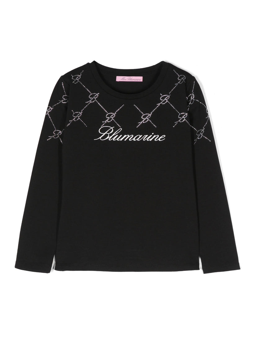 Miss Blumarine T-shirt with rhinestones I Più Venduti