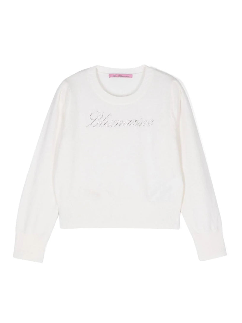 Miss Blumarine Sweater with logo Negozio