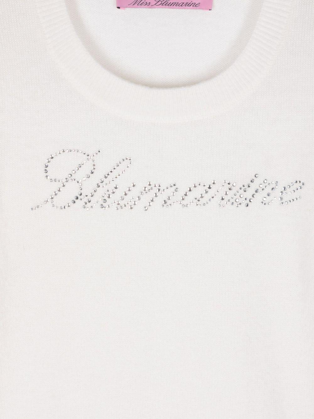 Miss Blumarine Sweater with logo Negozio