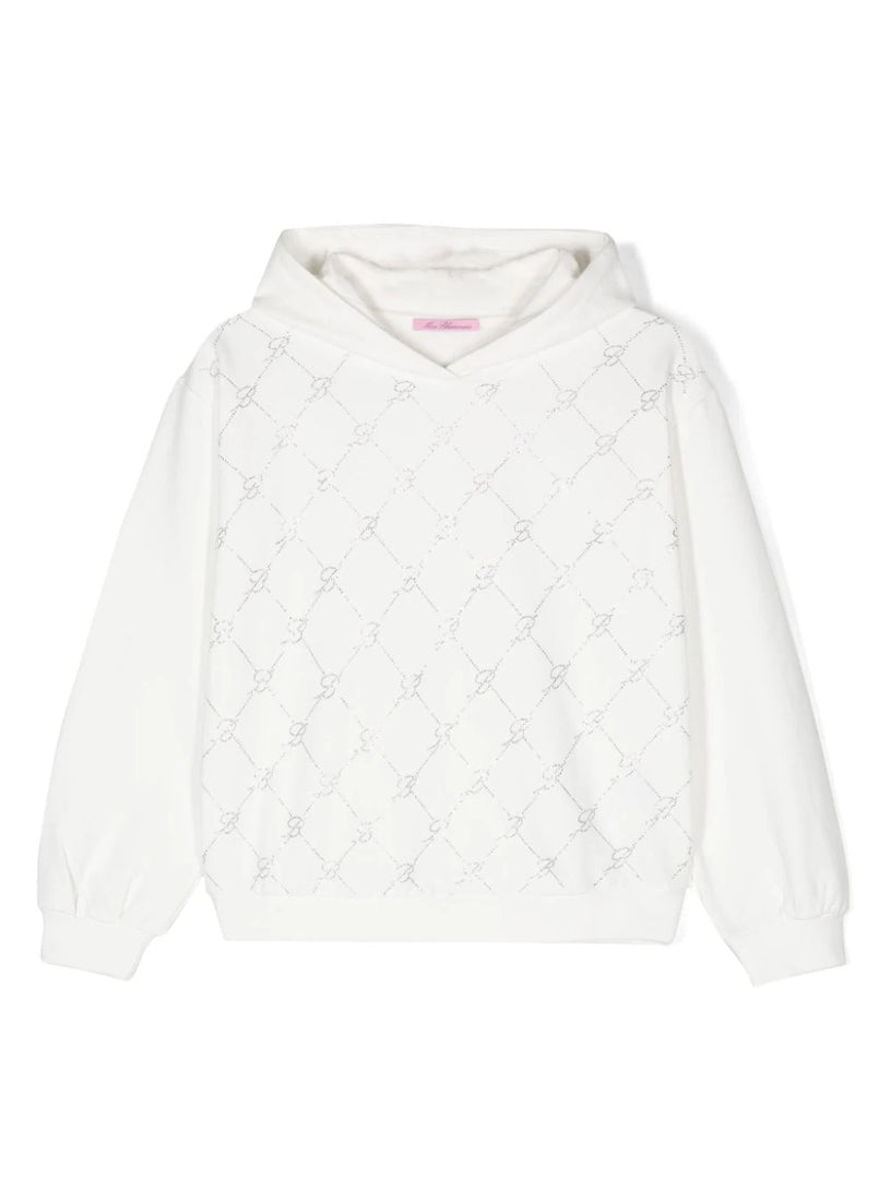 Miss Blumarine Sweatshirt with rhinestones Nuova
