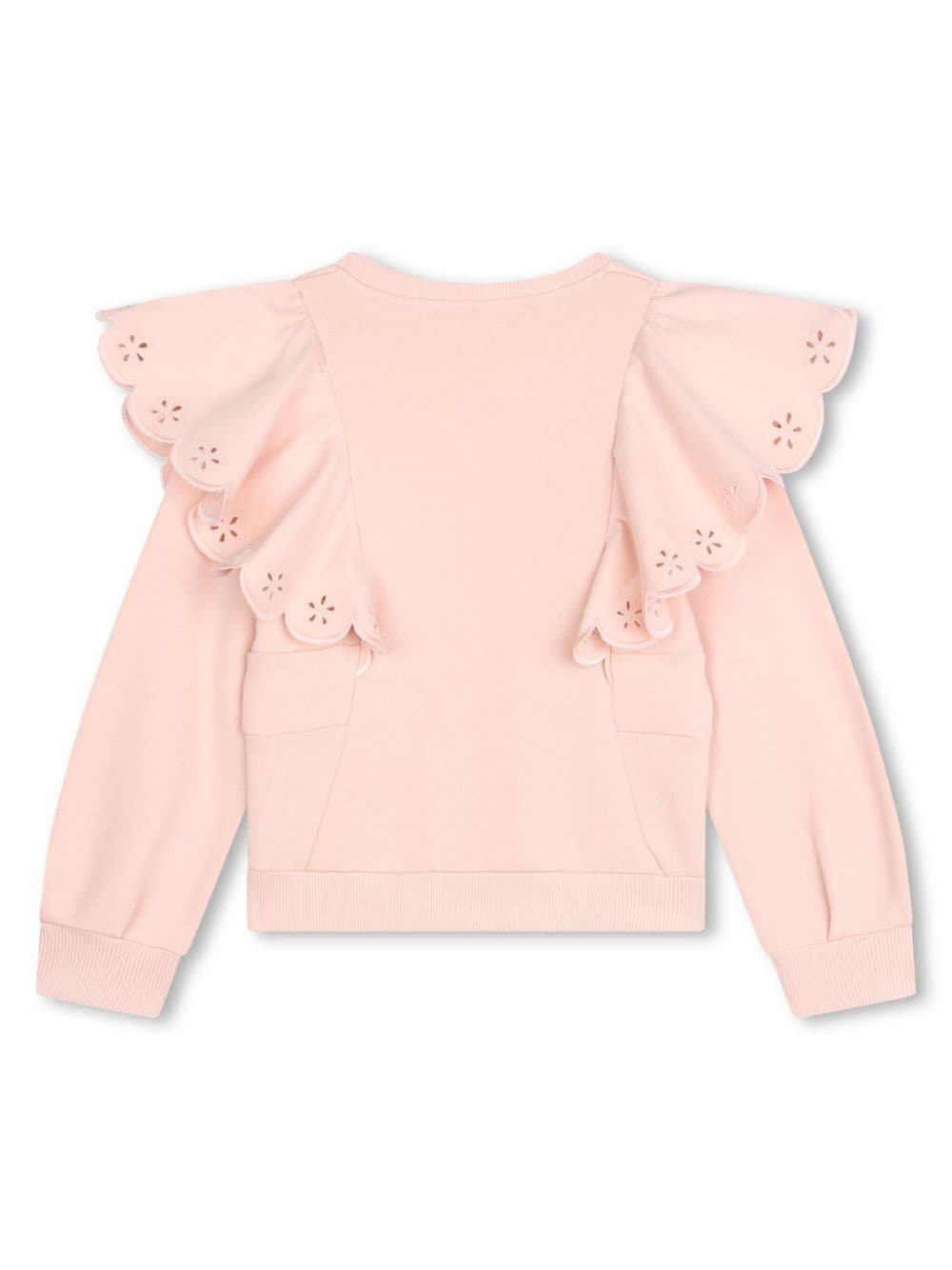 Chloé Kids Ruffle-detail sweatshirt Nuovo