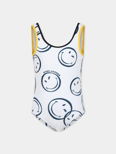 Marc Jacobs Kids One-piece swimsuit with smile Promozione