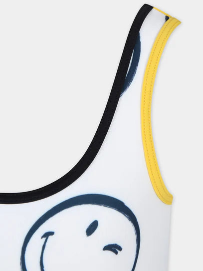 Marc Jacobs Kids One-piece swimsuit with smile Promozione