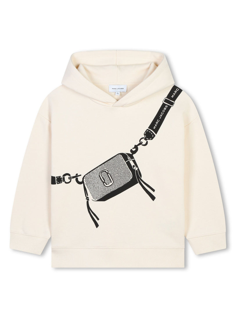 Marc Jacobs Kids Sweatshirt with snapshot bag print Pezzi Unici