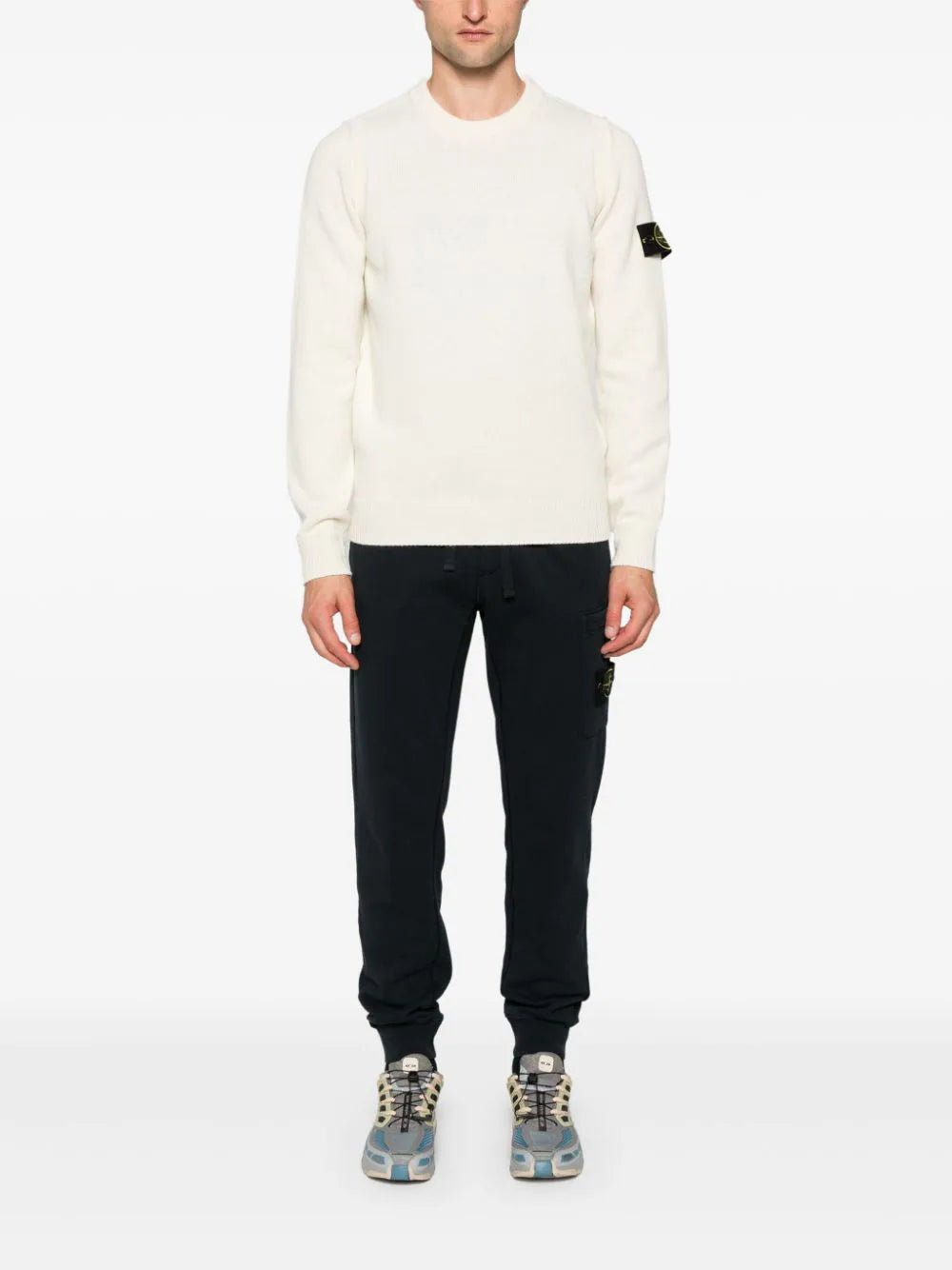 STONE ISLAND 508a3 wool sweater Vendita Calda