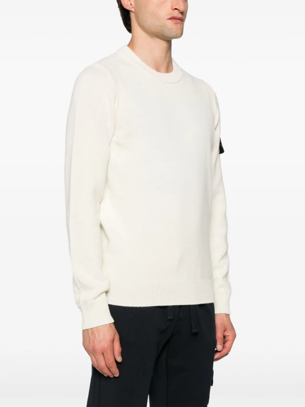 STONE ISLAND 508a3 wool sweater Vendita Calda