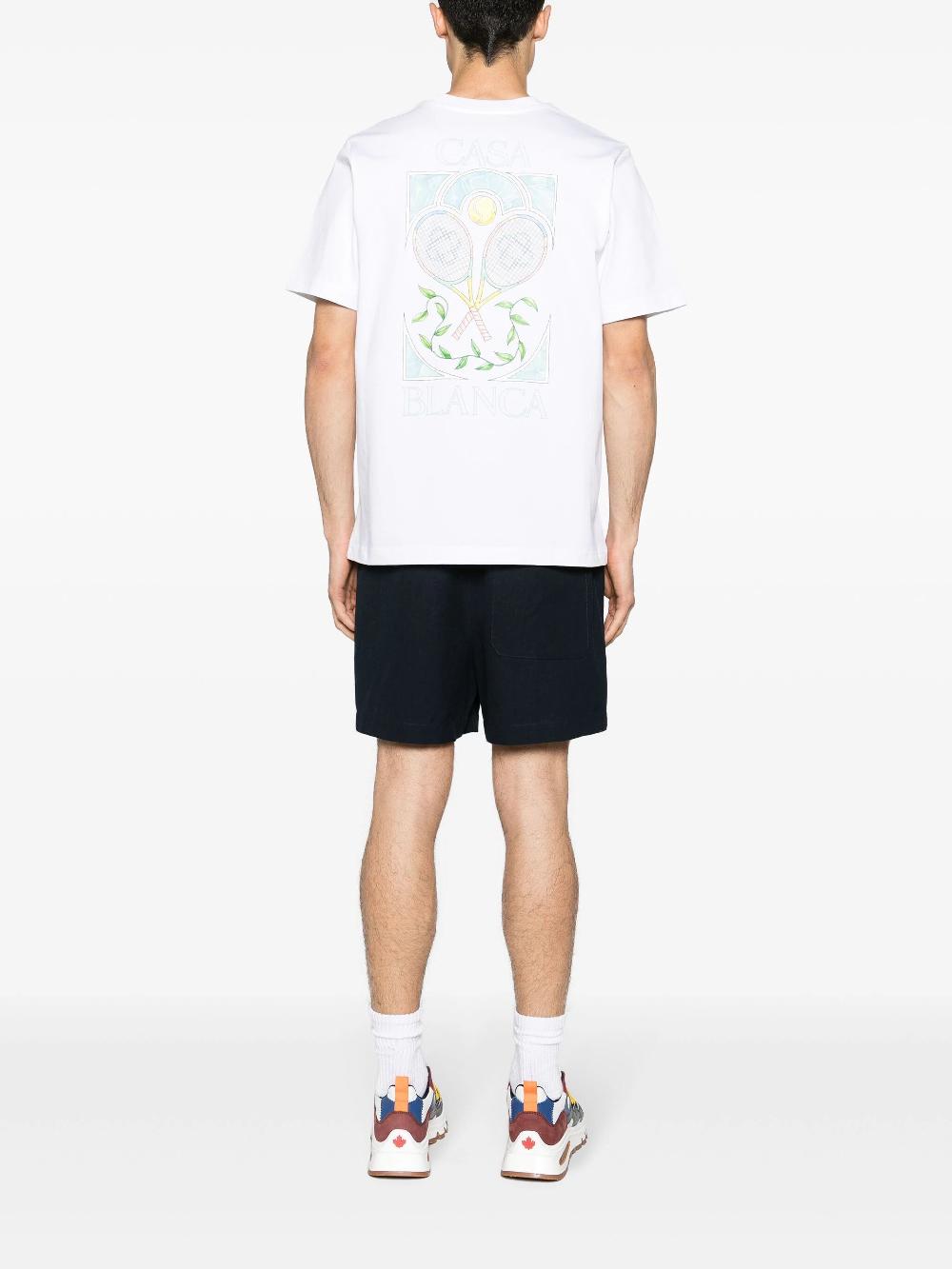 CASABLANCA Tennis pastelle t-shirt Qualità
