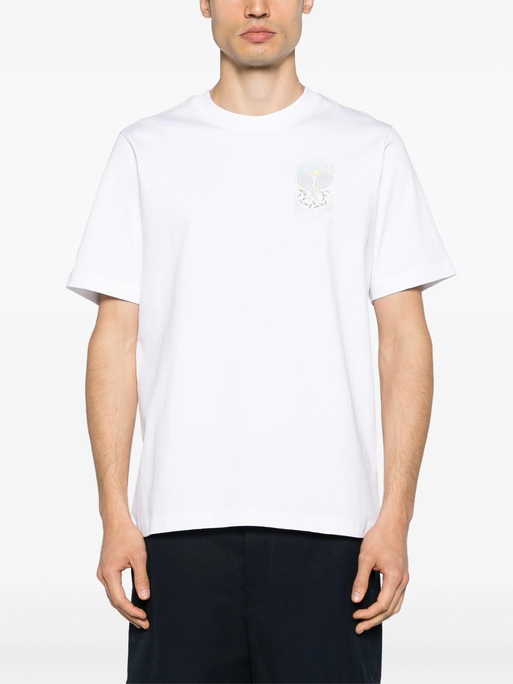 CASABLANCA Tennis pastelle t-shirt Qualità