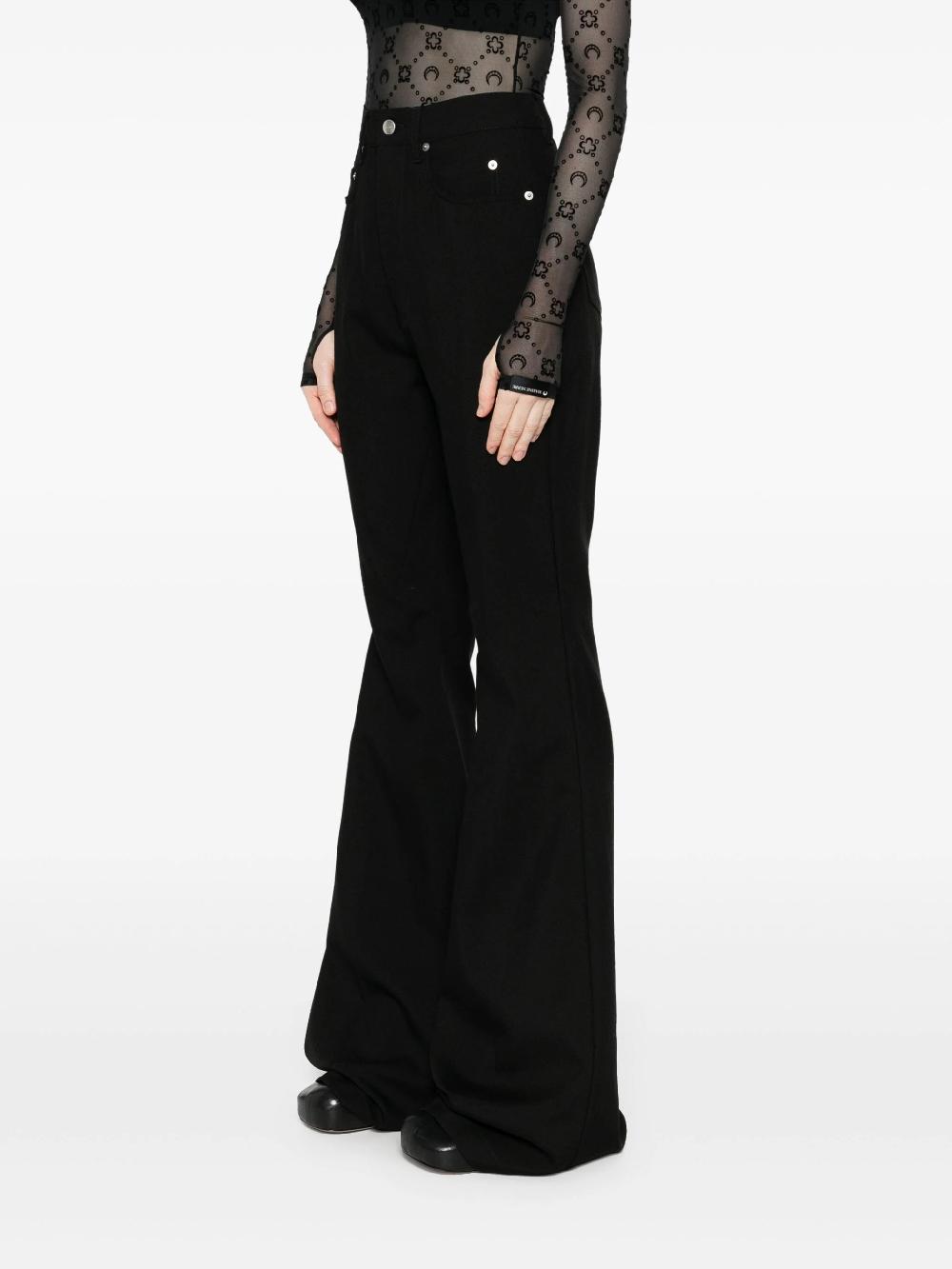 RICK OWENS Bolan bootcut in grain de poudre Prezzo Ridotto