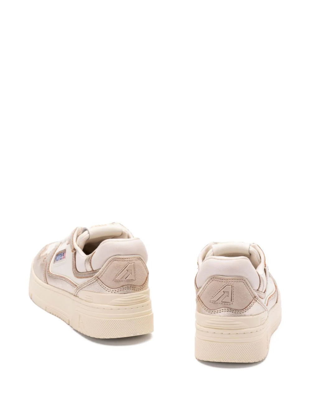 AUTRY Clc low sneakers in platinum leather and suede I Più Venduti