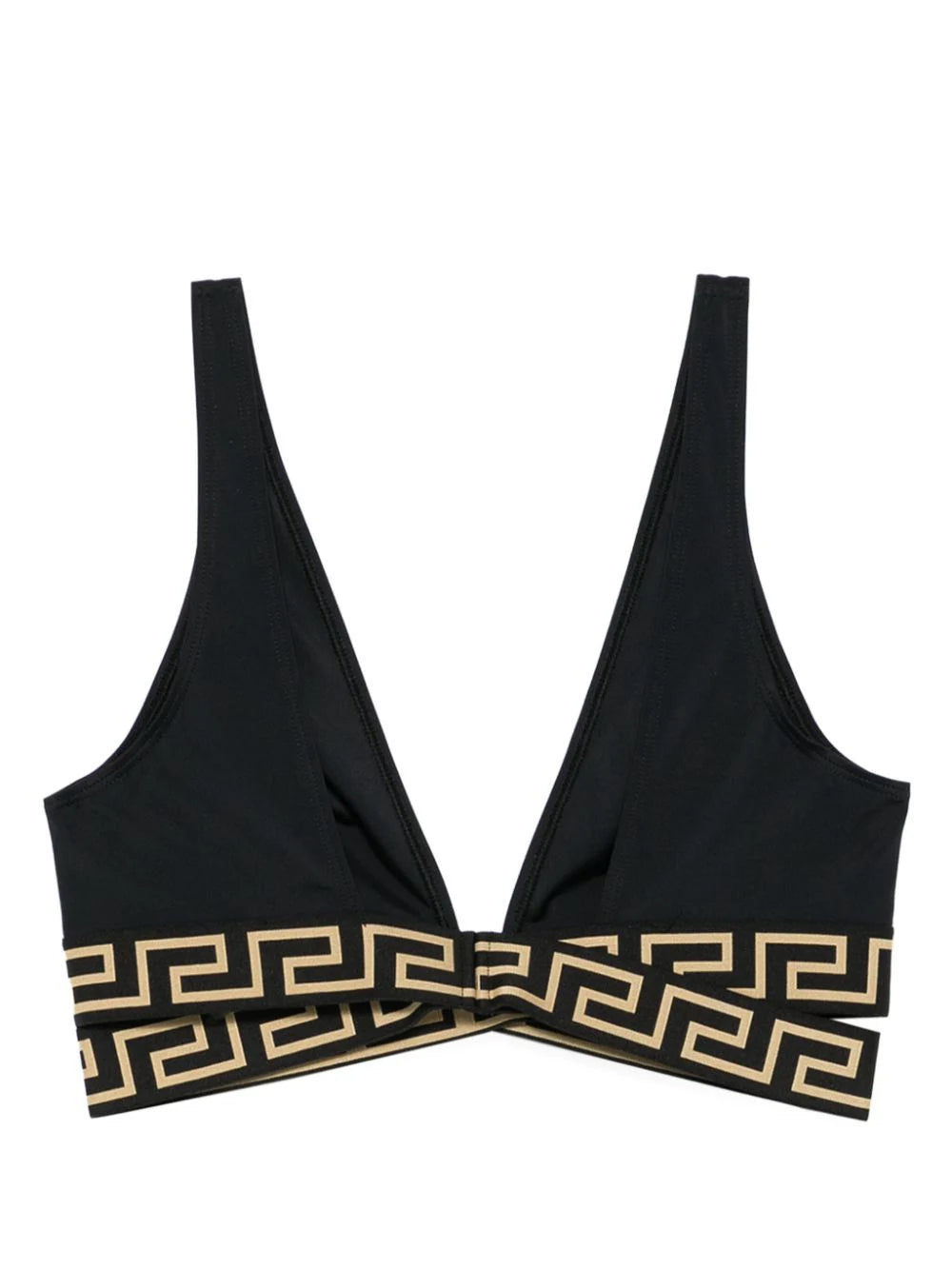 VERSACE Triangle bikini top with greca border Moda