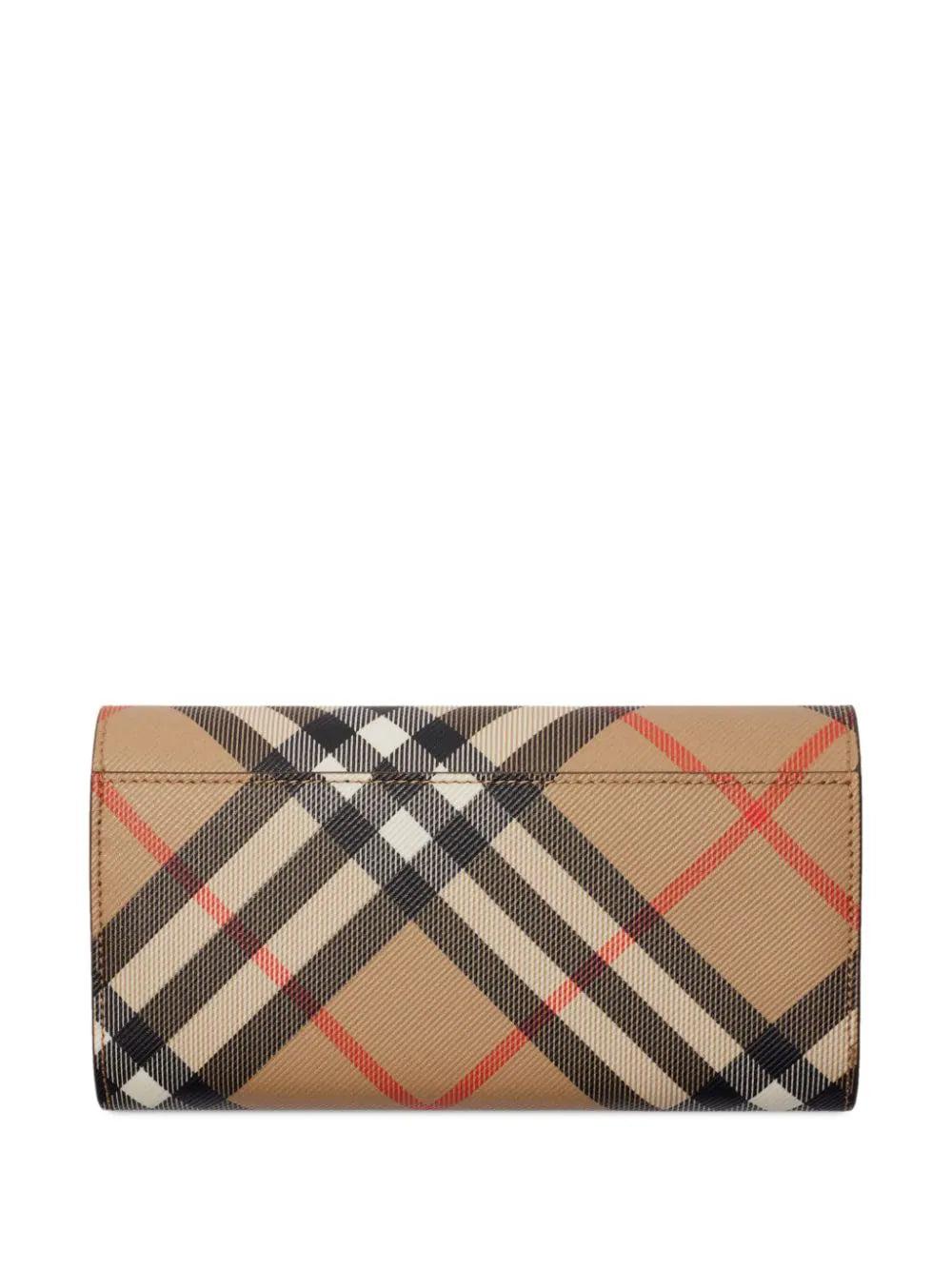 Burberry Check continental wallet Italy