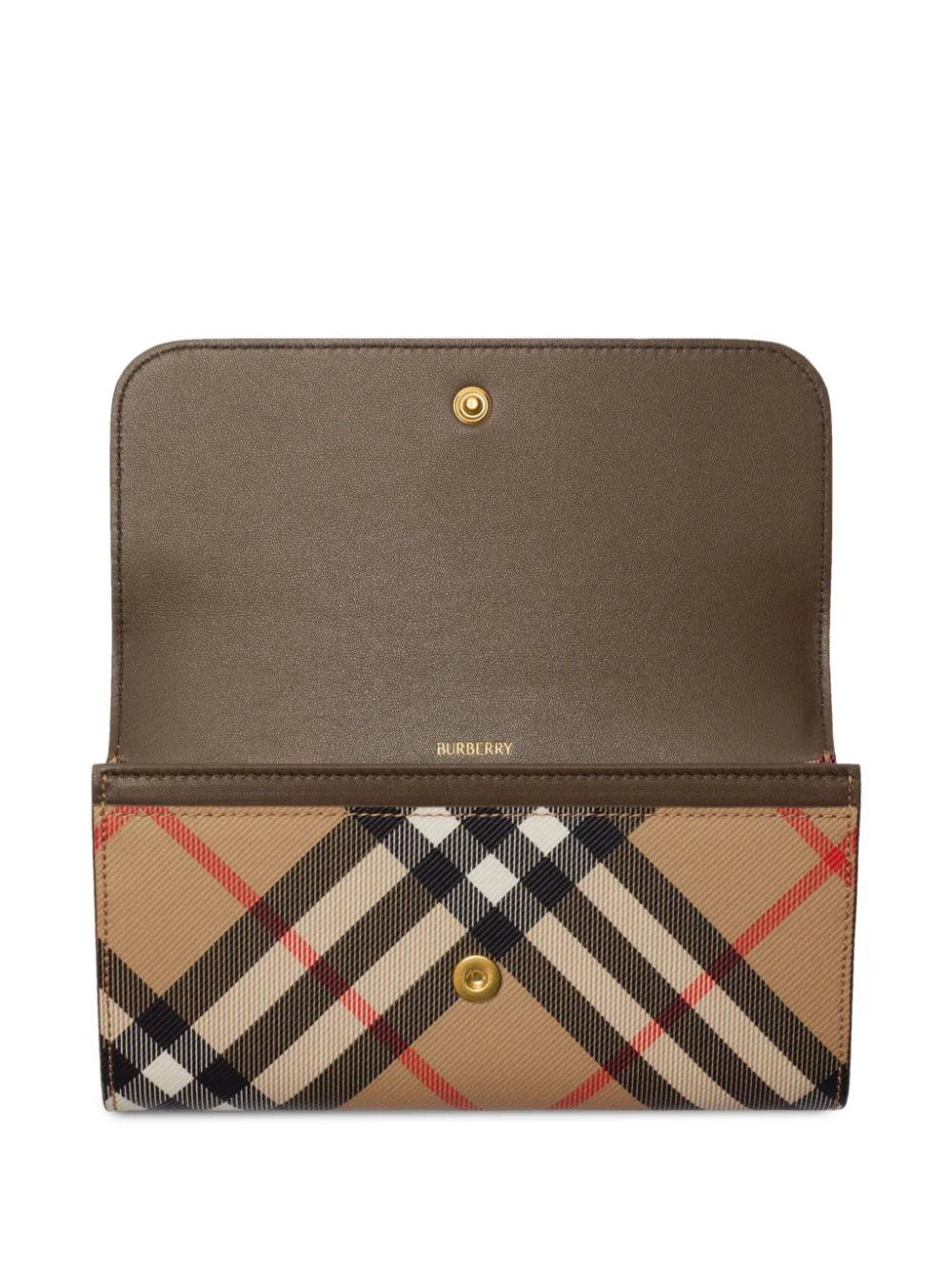 Burberry Check continental wallet Italy