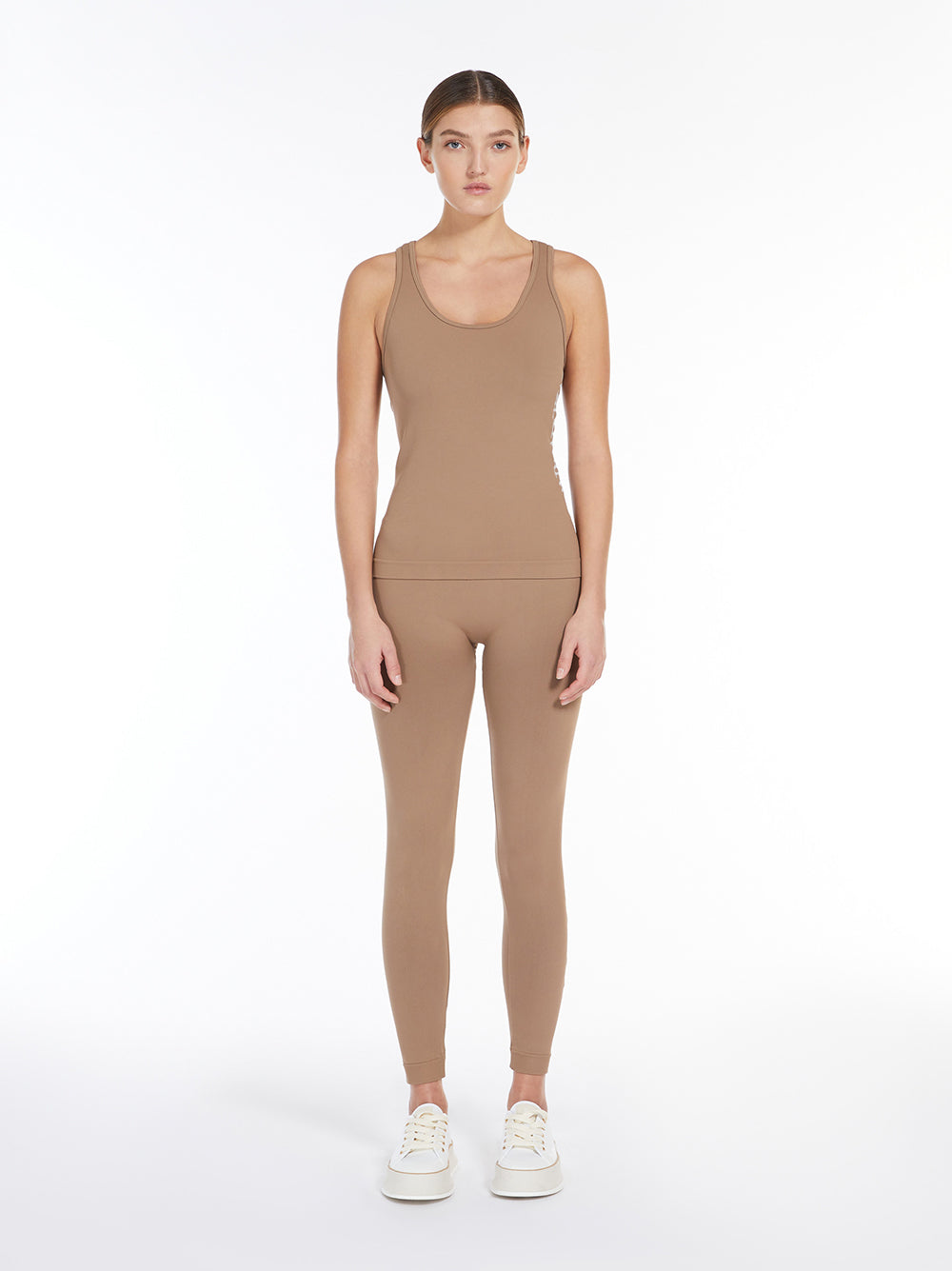 S Max Mara Basilea technical leggings with logo Soddisfazione Garantita