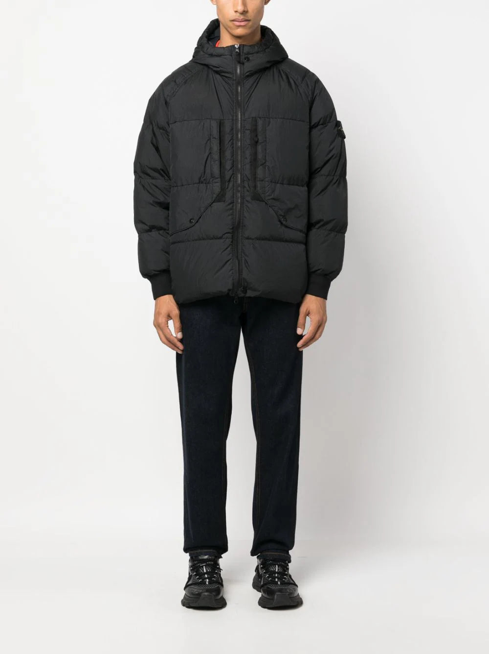 STONE ISLAND 40723 garment dyed crinkle reps recycled nylon down Nuova