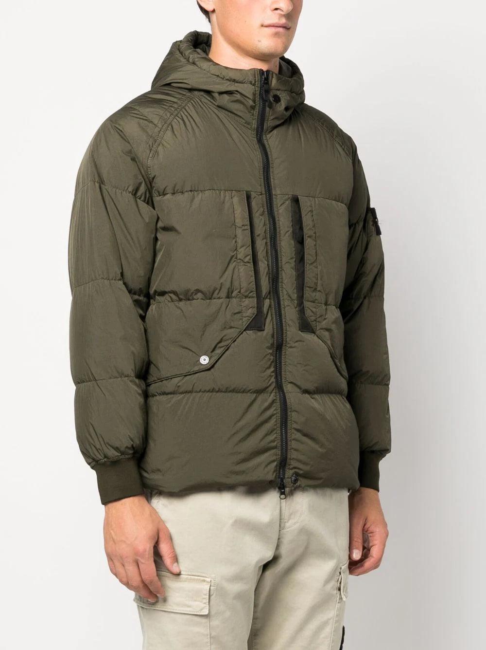 STONE ISLAND 40723 garment dyed crinkle reps recycled nylon down Vendite Flash