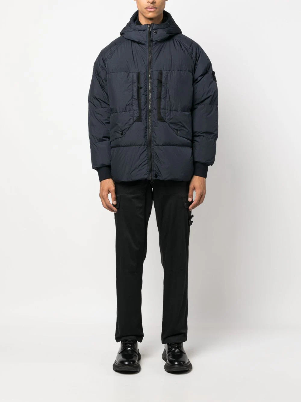 STONE ISLAND 40723 garment dyed crinkle reps recycled nylon down Negozio