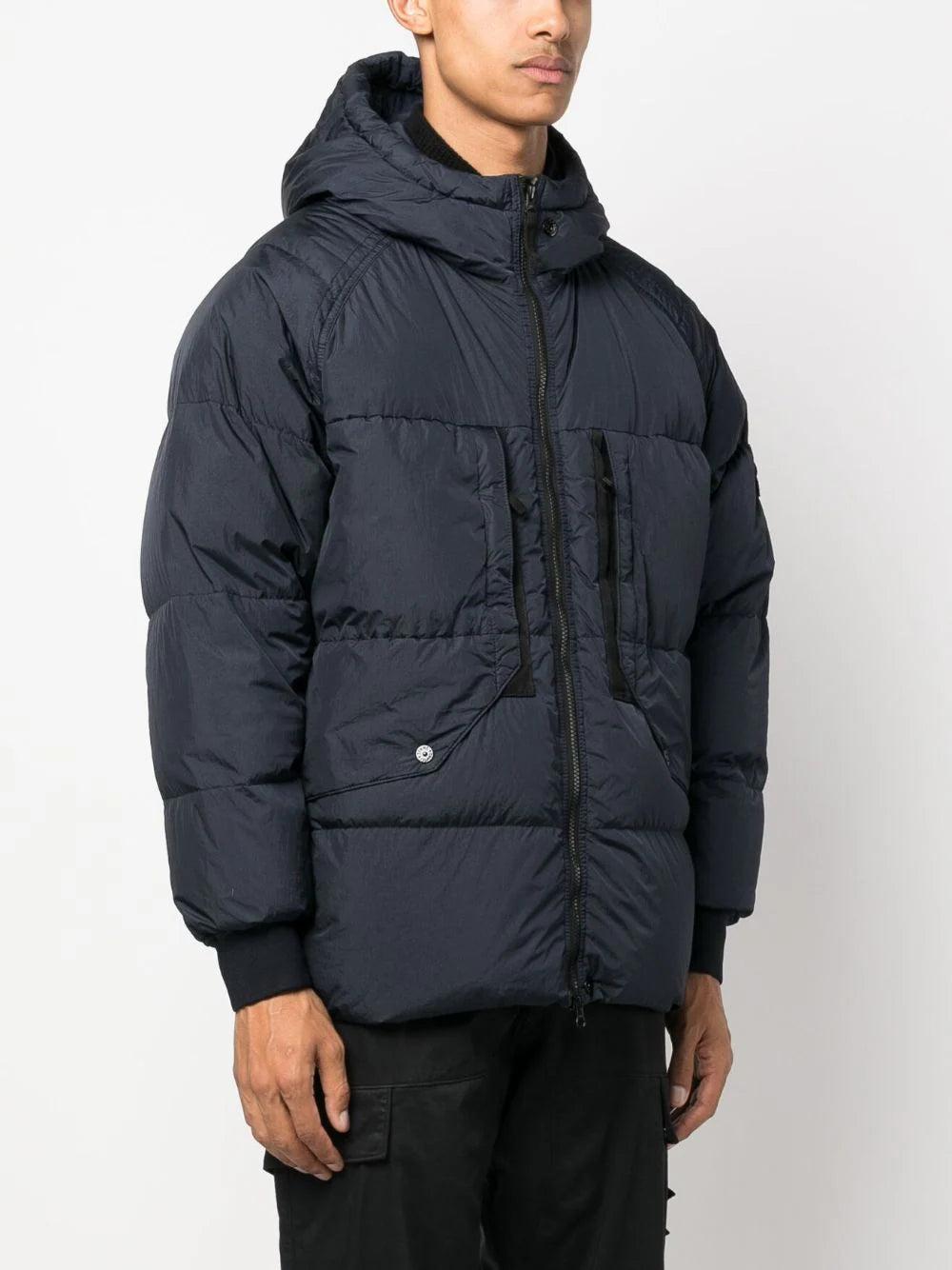 STONE ISLAND 40723 garment dyed crinkle reps recycled nylon down Negozio