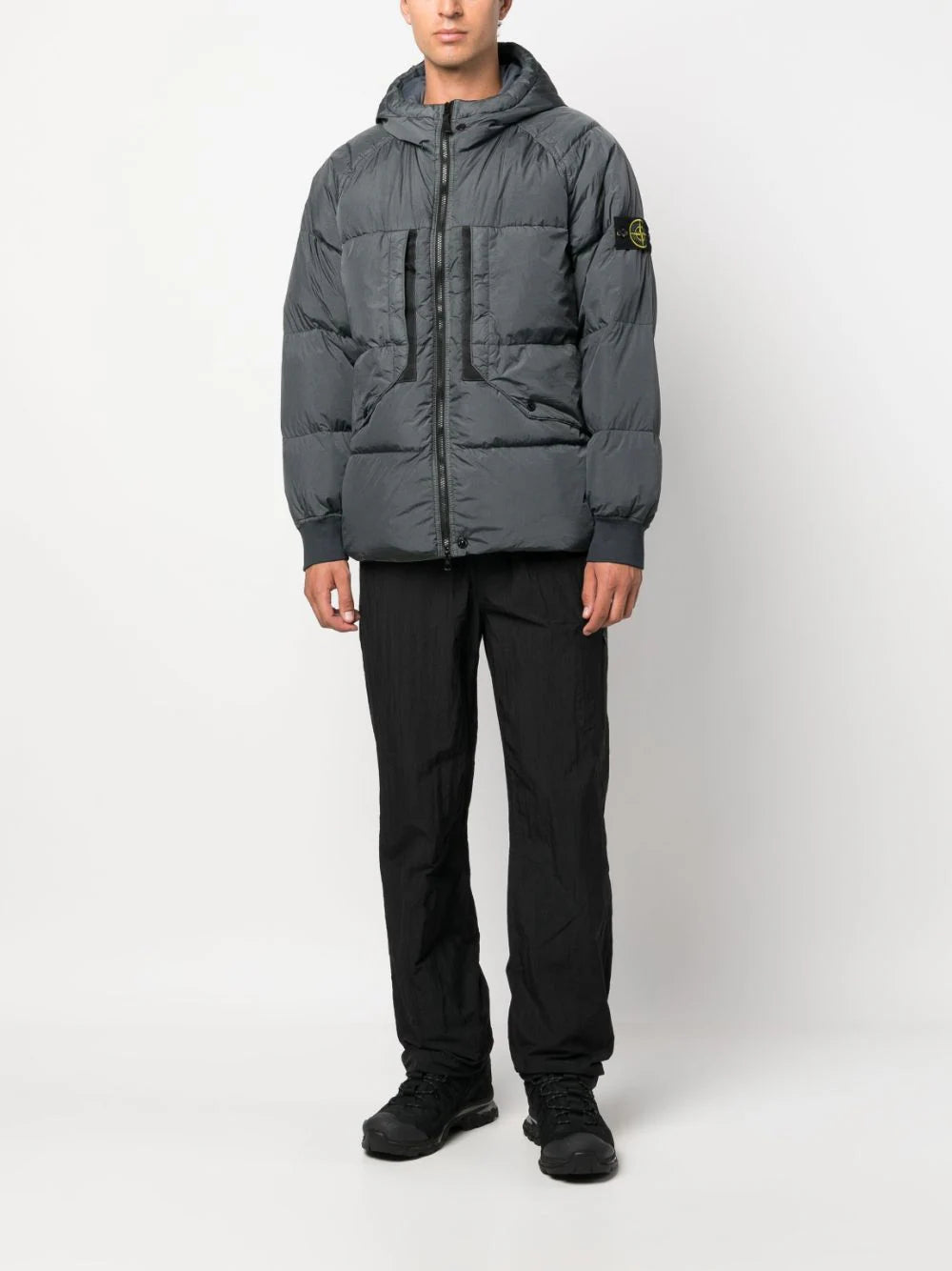 STONE ISLAND 40723 garment dyed crinkle reps recycled nylon down Italia