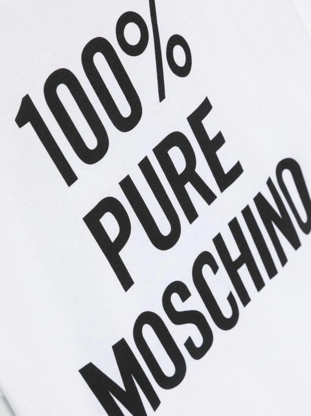 Moschino Kids 100% pure moschino cotton t-shirt Saldi Di Fabbrica