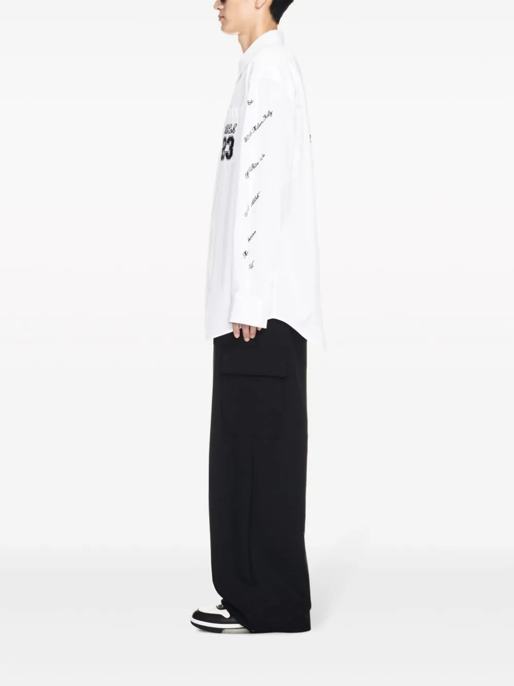 OFF-WHITE 23 logo overshirt Promozione