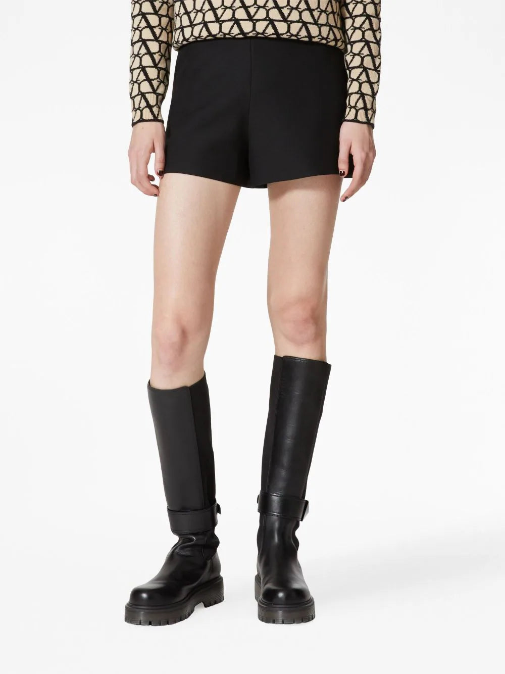 Valentino Garavani 'v gold' shorts Prezzo Ridotto
