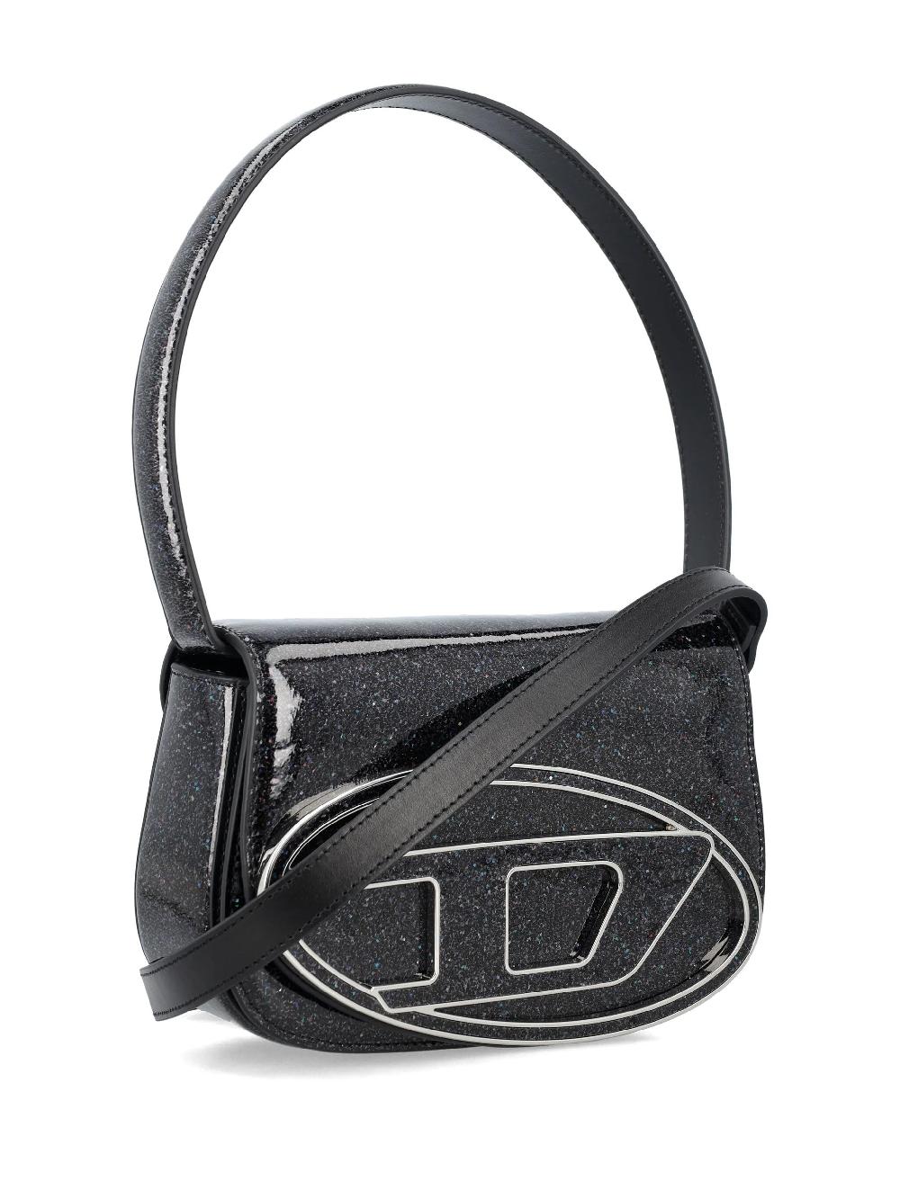DIESEL 1dr-iconic shoulder bag with macro glitter Offerta San Valentino