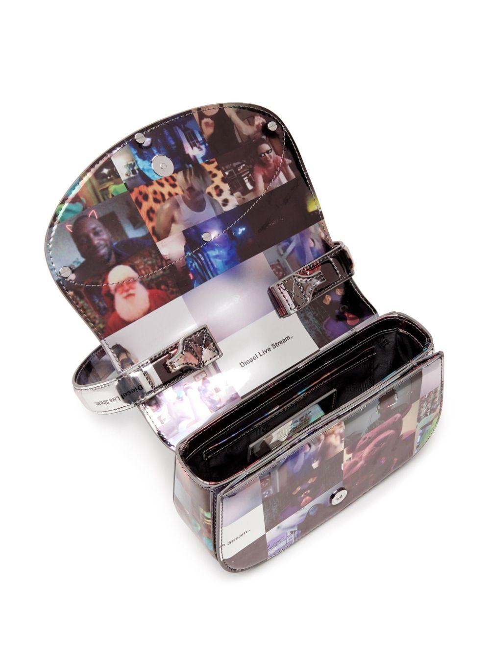 DIESEL 1dr-iconic shoulder bag with print Offerta Anniversario