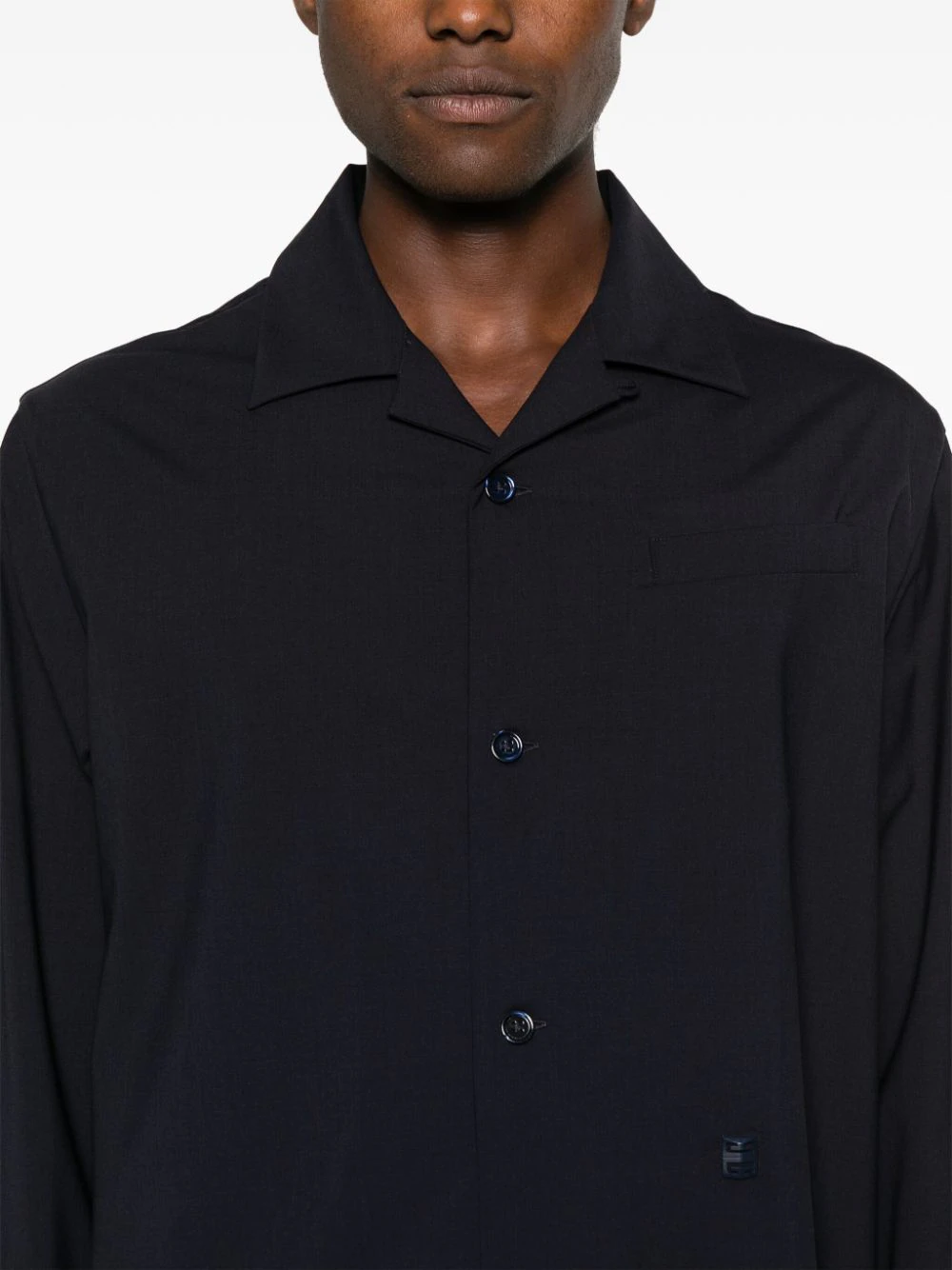 Givenchy Wool poplin overshirt with 4g detail Nuovi prodotti