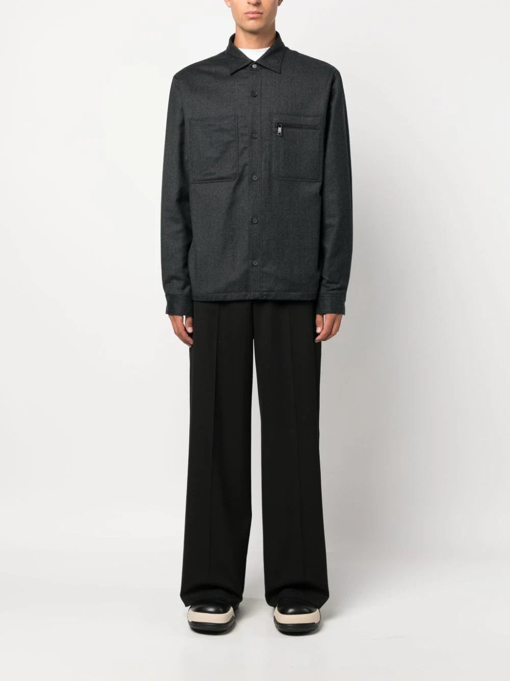 ZEGNA Wool shirt jacket Liquidazione