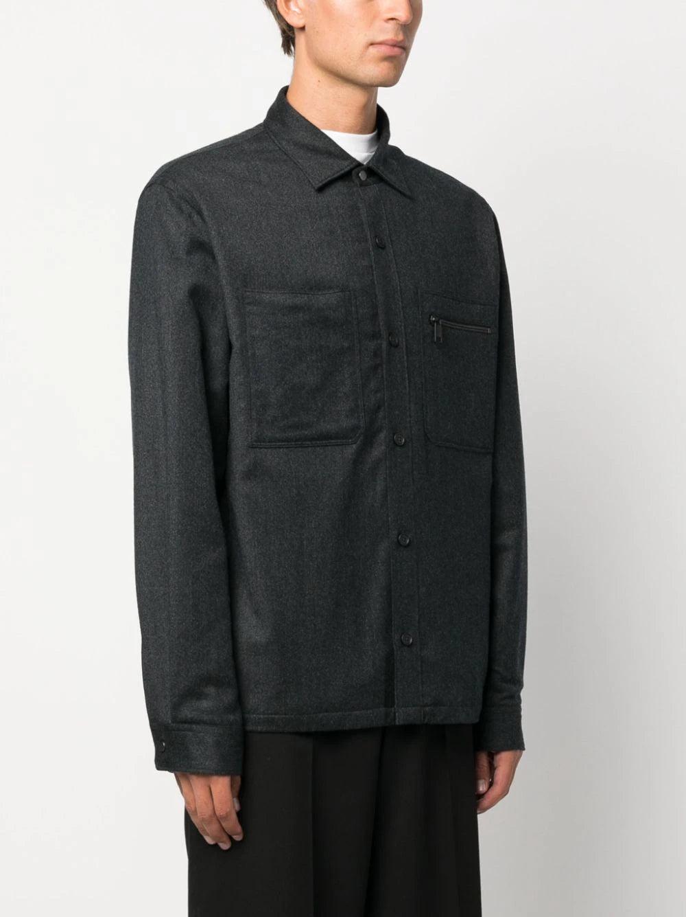 ZEGNA Wool shirt jacket Liquidazione