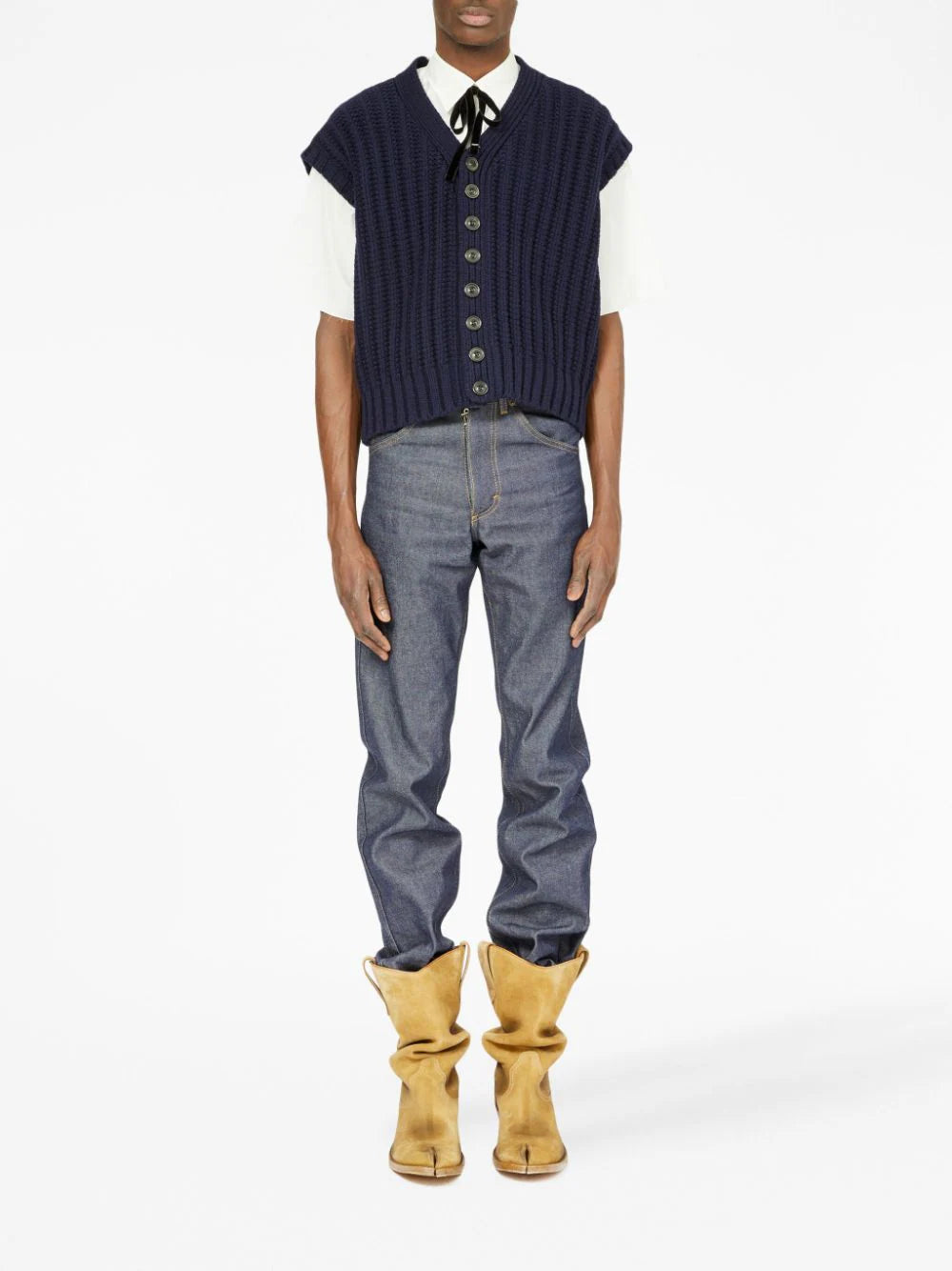 MAISON MARGIELA Wool vest Prezzo basso