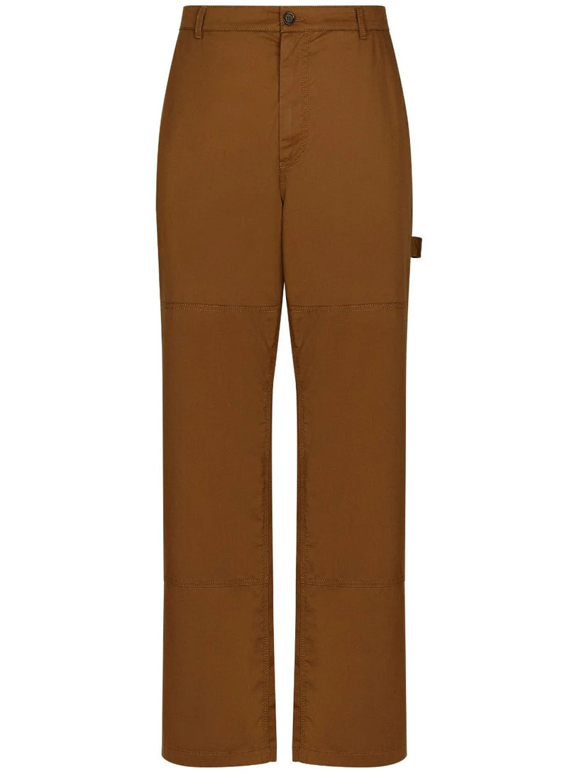 Dolce & Gabbana Worker pants with brand plate Super Saving Price